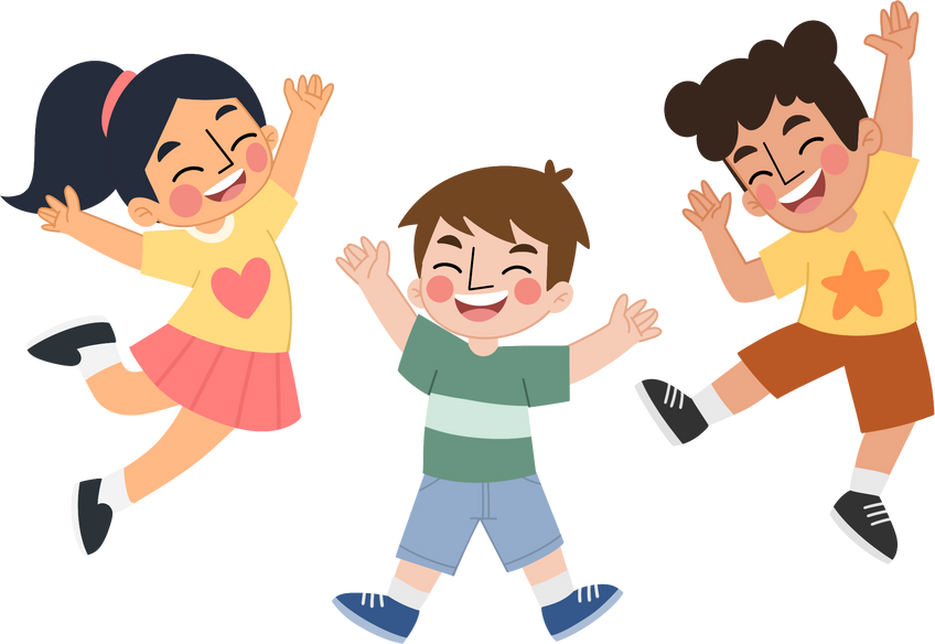 Happy children illustration